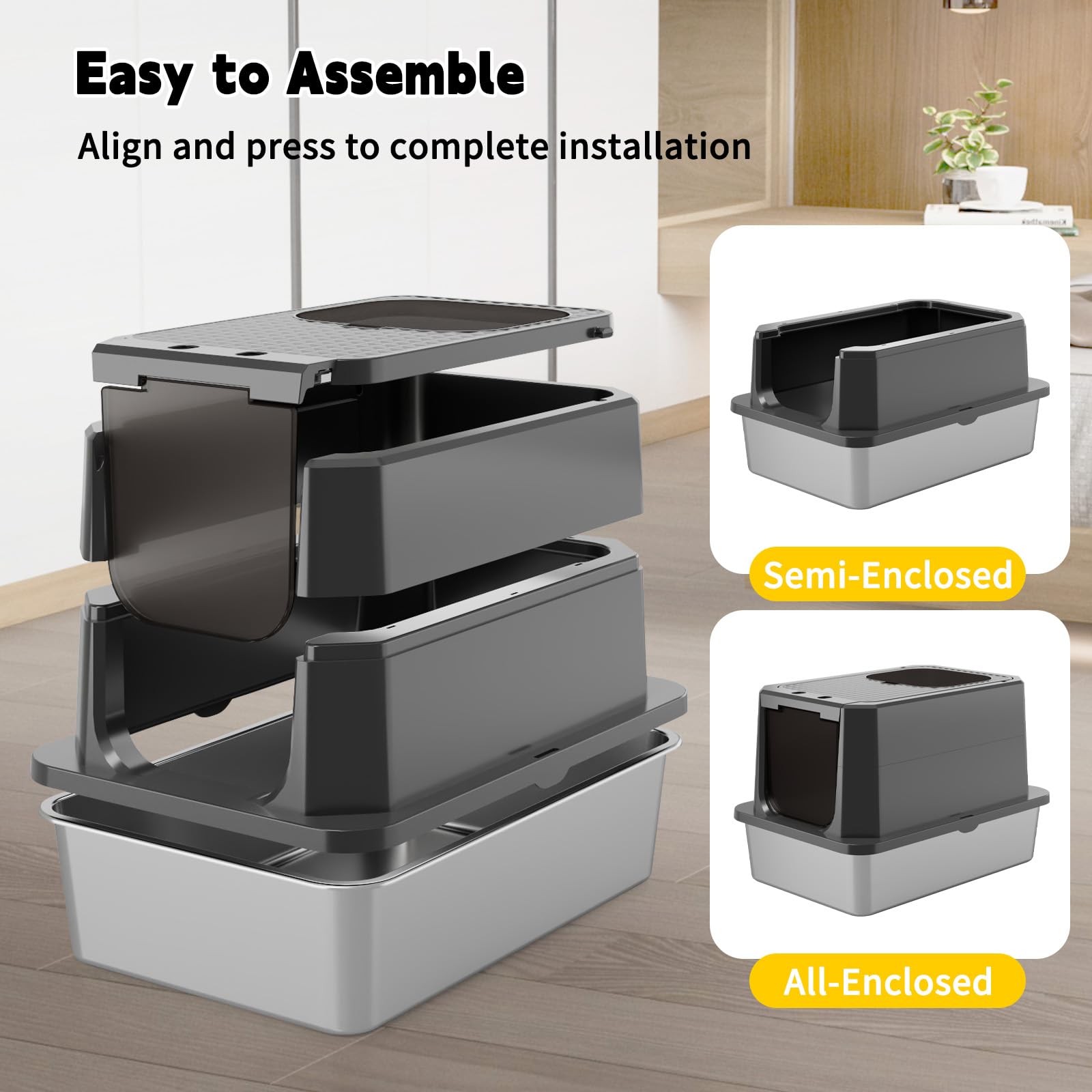 RIZZARI sand leakage pedal catches litter and keeps floors clean