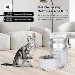 RIZZARI stainless steel bowl offers durable, easy-clean feeding for cats and dogs.