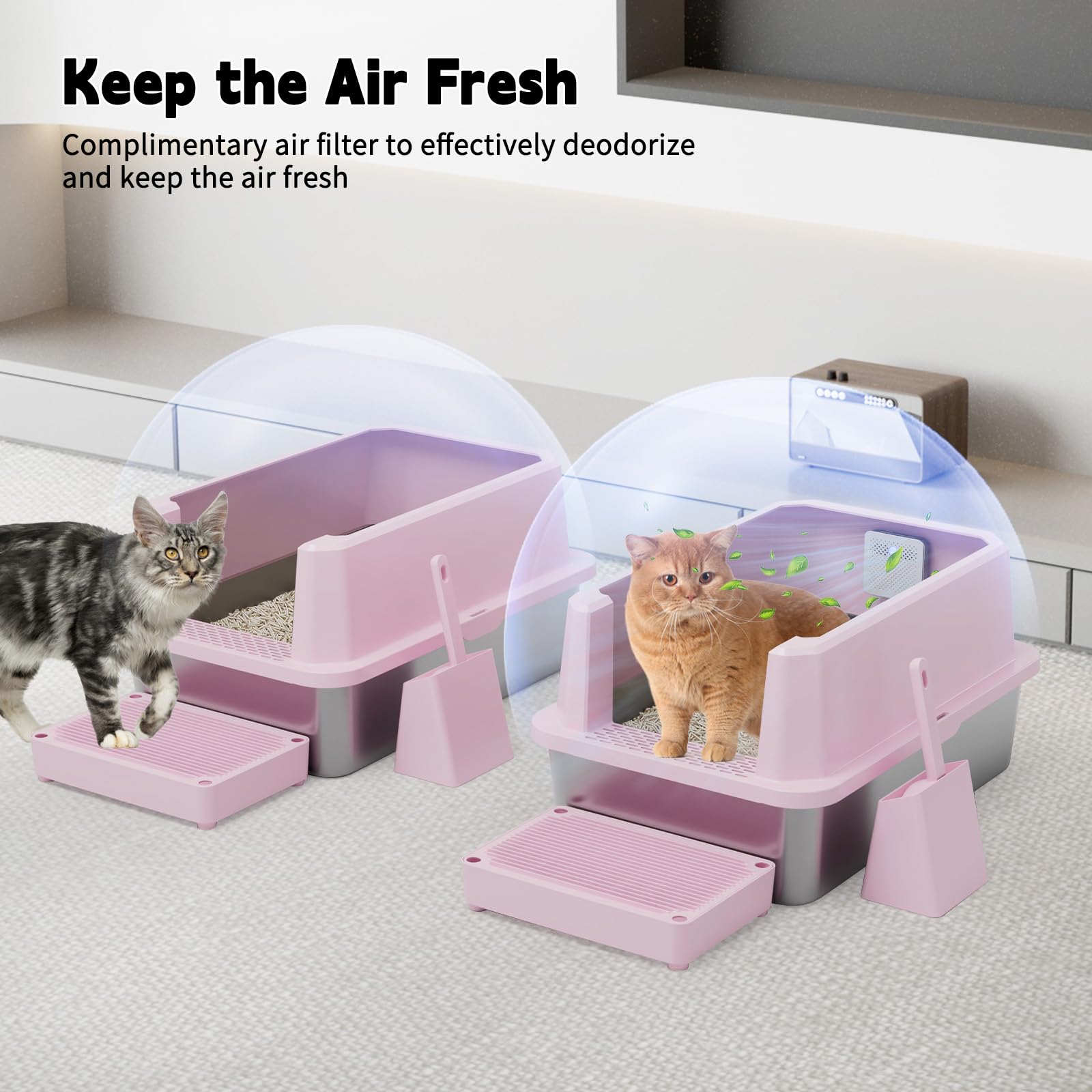 RIZZARI stainless-steel tray with teflon coating eases cleaning.
