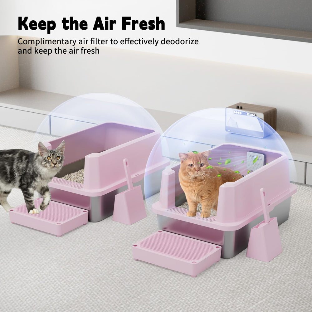 RIZZARI stainless-steel tray with teflon coating eases cleaning.