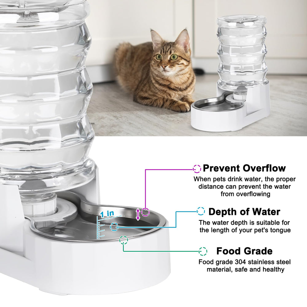 RIZZARI transparent tower helps monitor water levels at a glance.