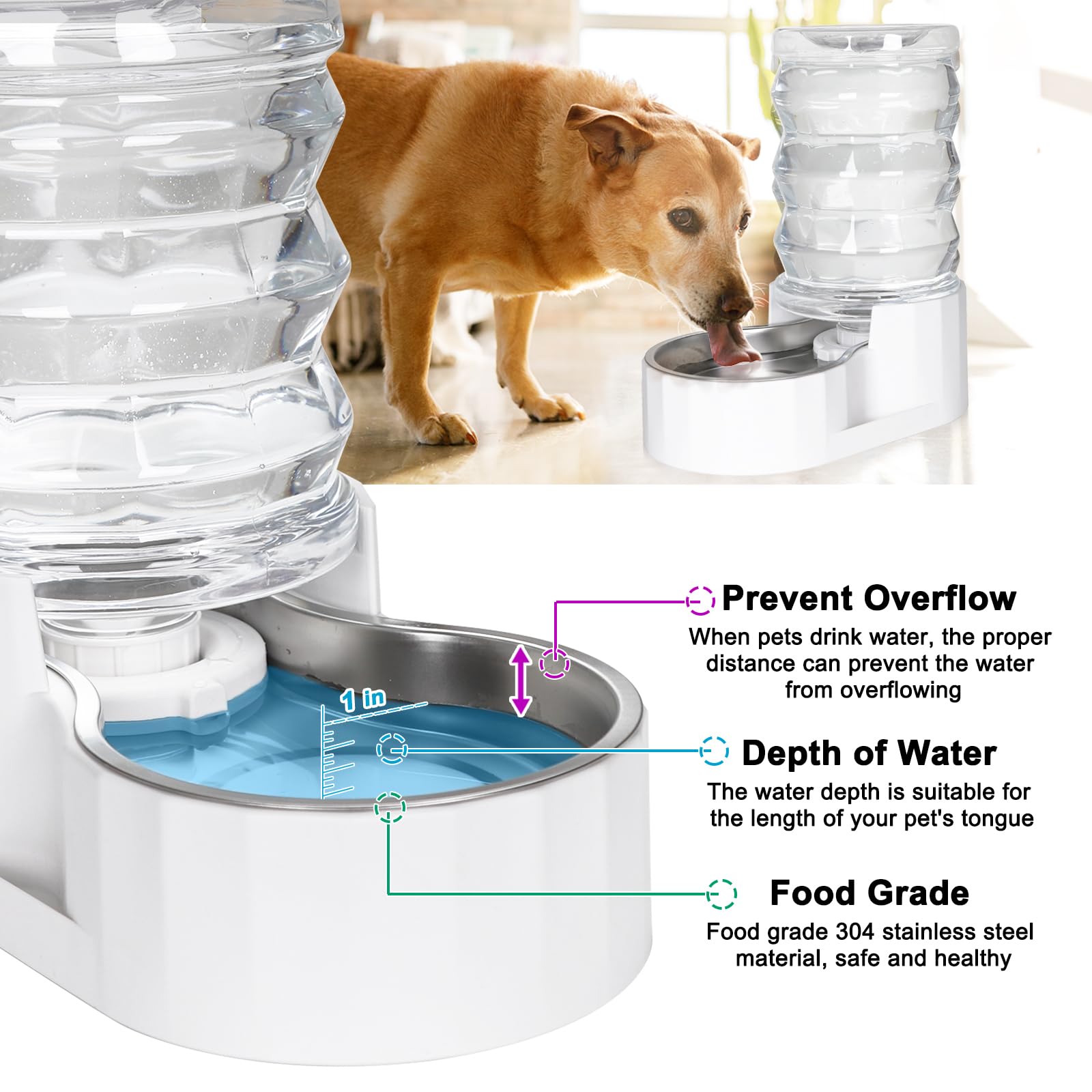 RIZZARI triple-filter-system delivers cleaner water for pets' daily sipping.