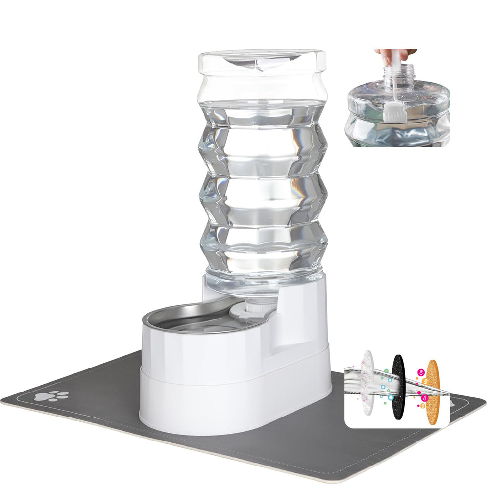 RIZZARI triple-filter system helps maintain water clarity for pets.