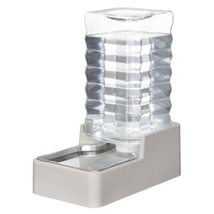 RIZZARI water feeder 9.5L beige gravity-fed tower for steady hydration.
