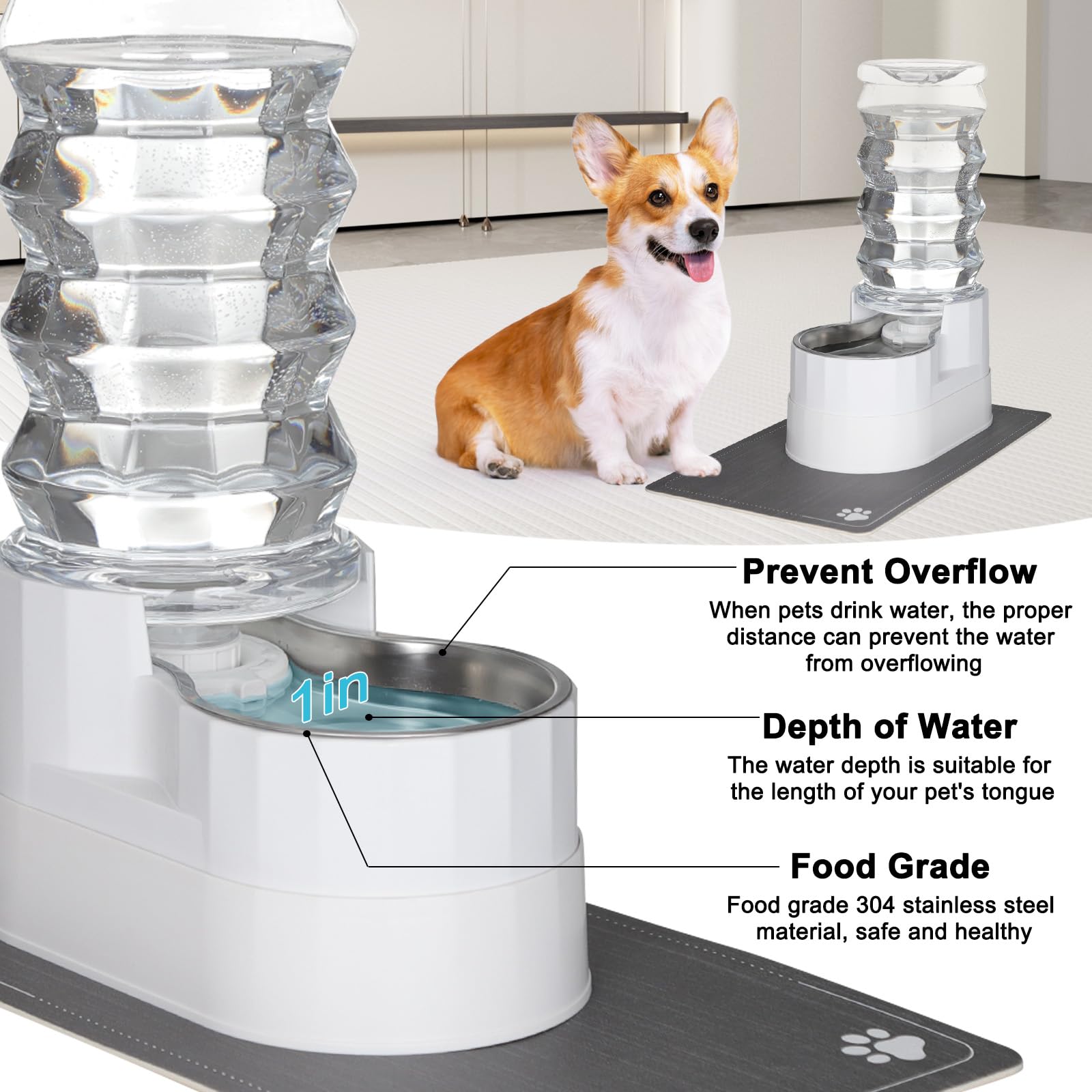 RIZZARI wide-mouth refill tank makes refilling quick and easy
