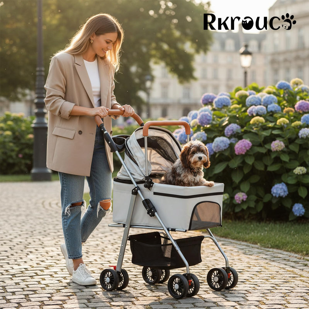 Rkrouco ventilated carrier keeps pet comfortable on journeys