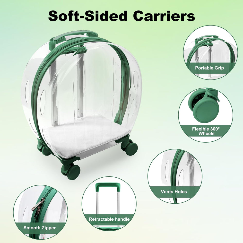 RKROUCO pet carrier supports pets up to 25 pounds for small to medium animals