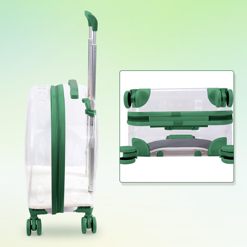 RKROUCO wheeled carrier ideal for cats and dogs during travel