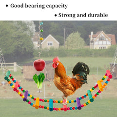 RLRICH chicken coop swing toy for gentle movement