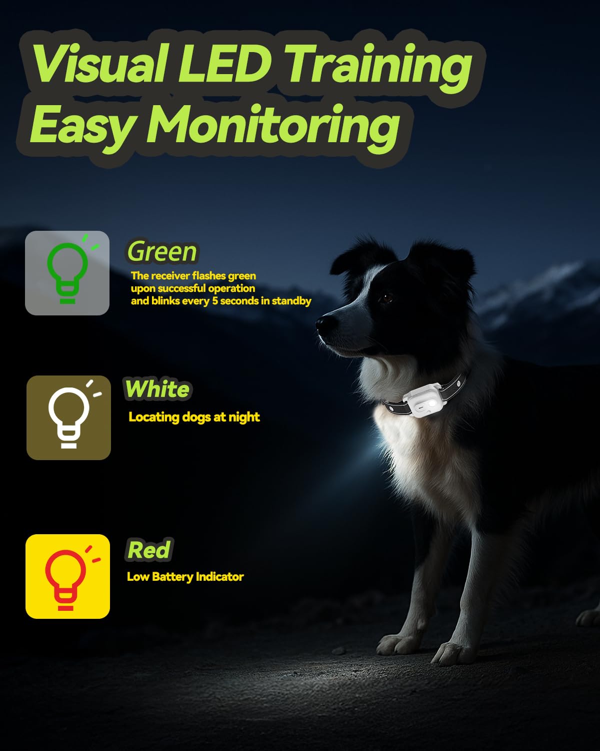 RMOKISIN dog shock collar demonstrates 3300ft range for outdoor training and quick corrections.
