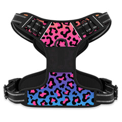 Rnivvi arnés para perro leopardo reflectante para paseos nocturnos seguros