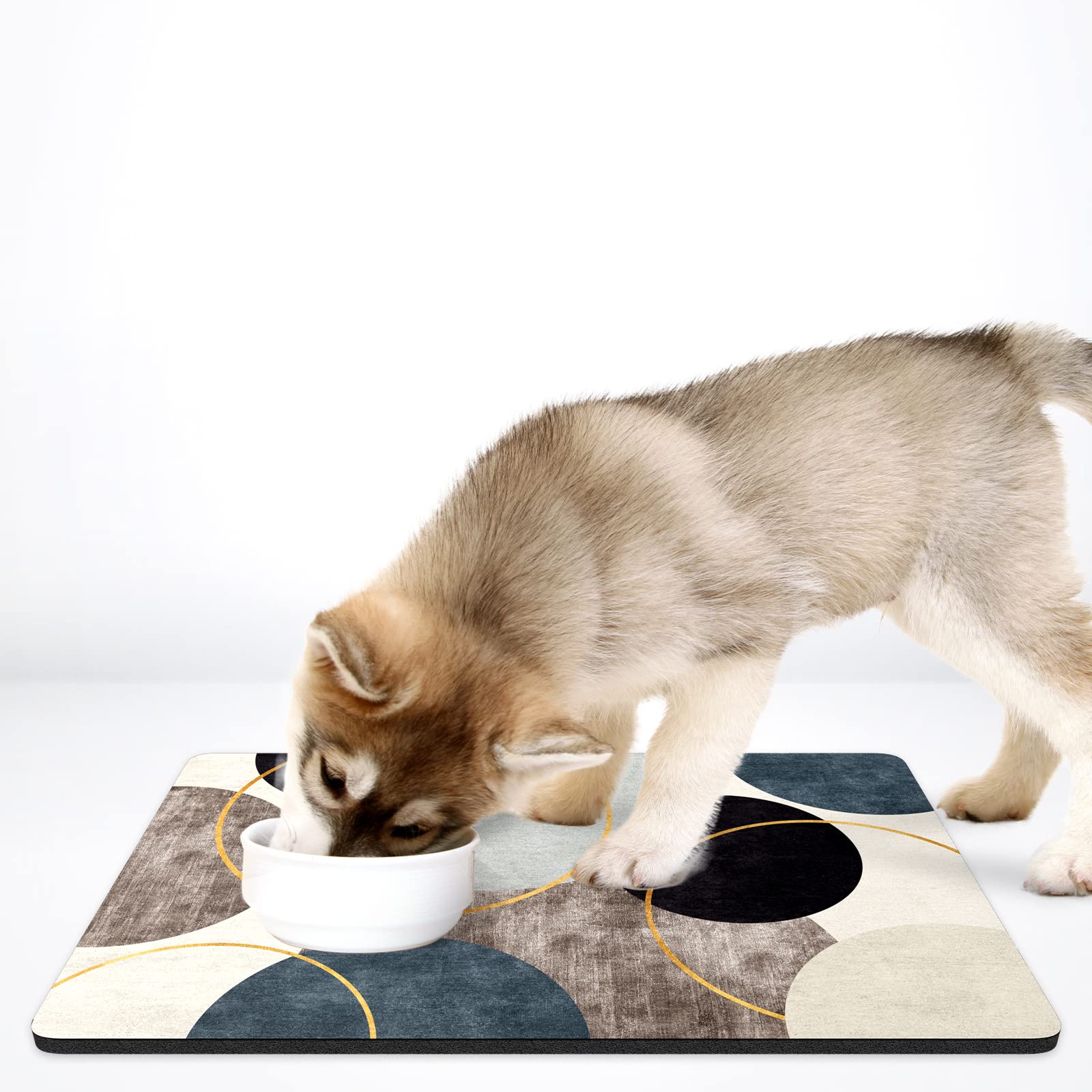Rnivvi dog food mat floor protection with durable construction