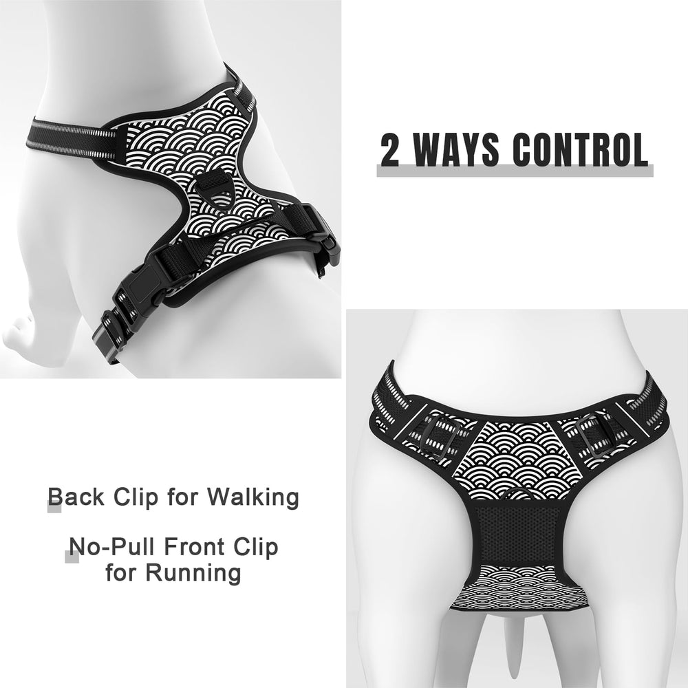 Rnivvi No Pull Harness adjustable straps for secure, customizable fit