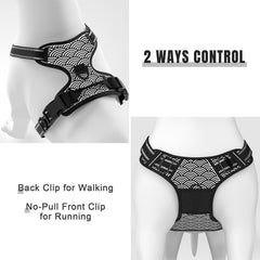 Rnivvi No Pull Harness adjustable straps for secure, customizable fit