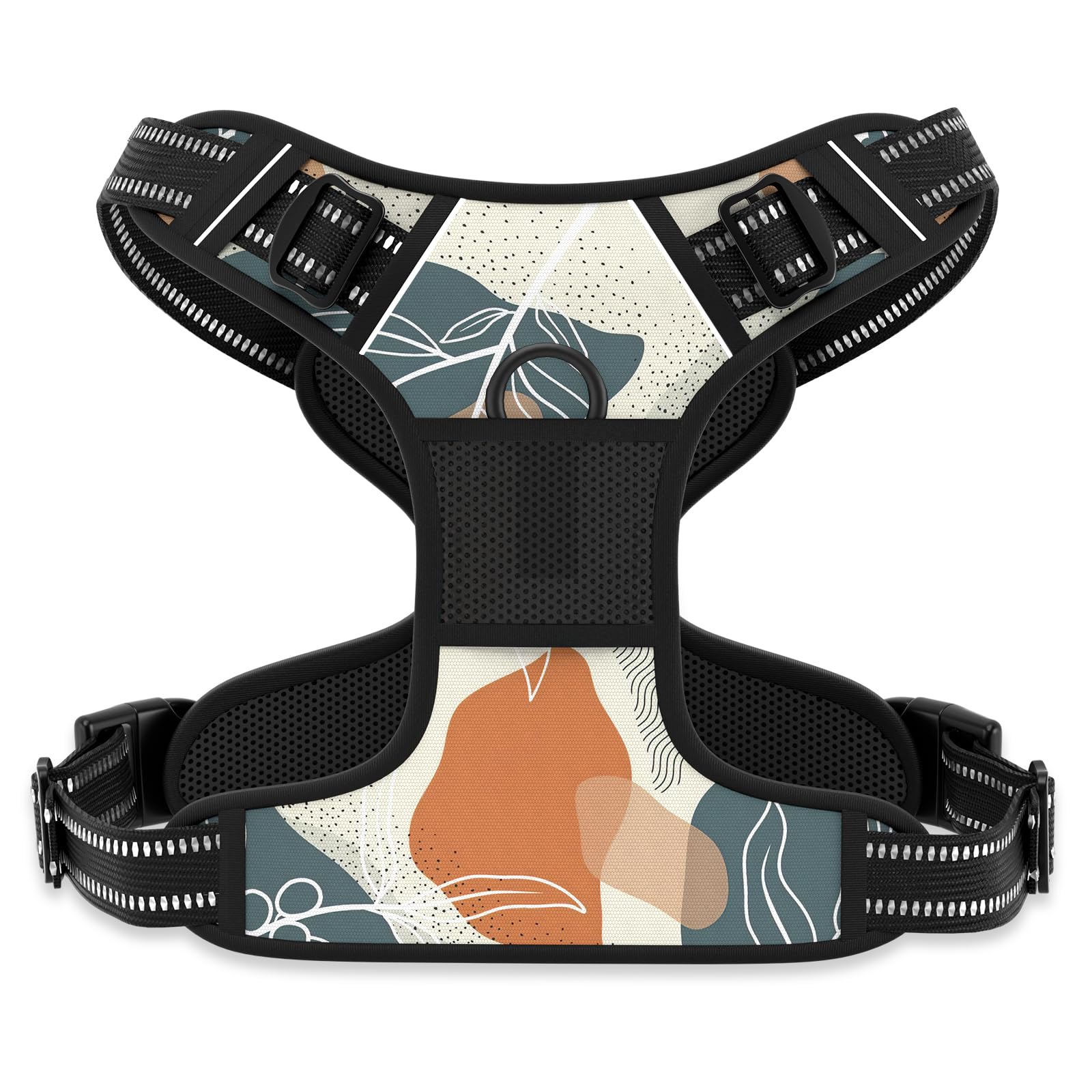 Rnivvi No Pull Harness Leaves design for comfortable daily walks.