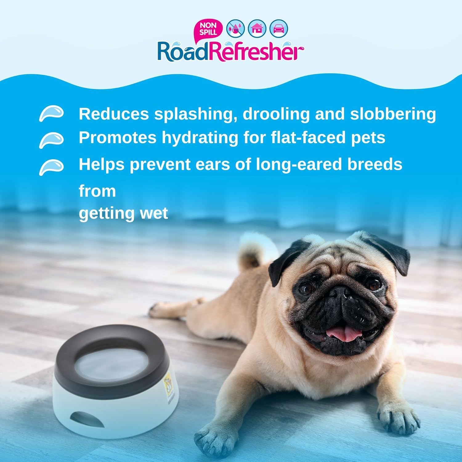 Road Refresher easy-clean-design with removable parts for quick, hygienic cleaning