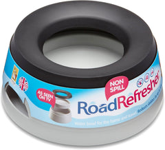 Road Refresher floating-plate-water-flow demonstrates spill-free hydration during car trips