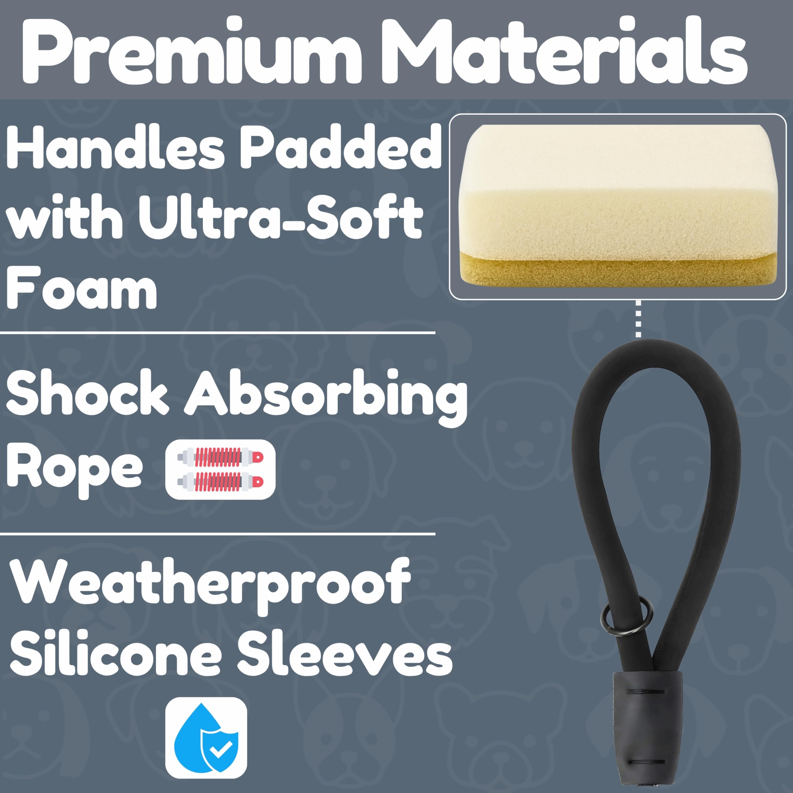 Roam Gear reflective nylon thread leash increases visibility at night for safer walks.