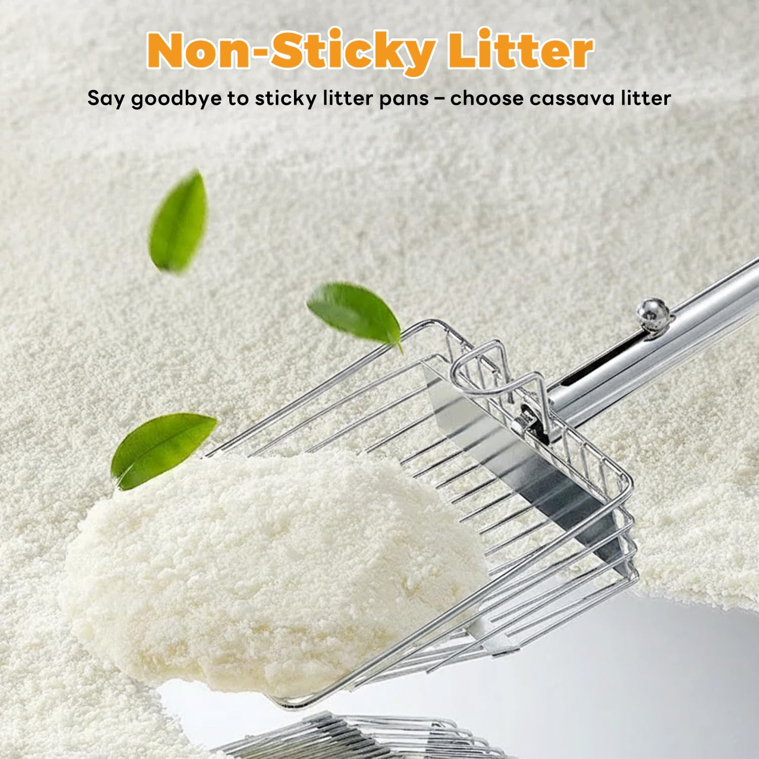 Robotail Premium Cat Litter dust-free formula shown for cleaner air