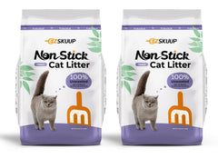 Robotail Premium Cat Litter non-stick clumps for effortless scooping.