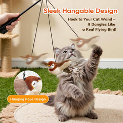 Rocfish USB-rechargeable cat toy powered for long-lasting fun.
