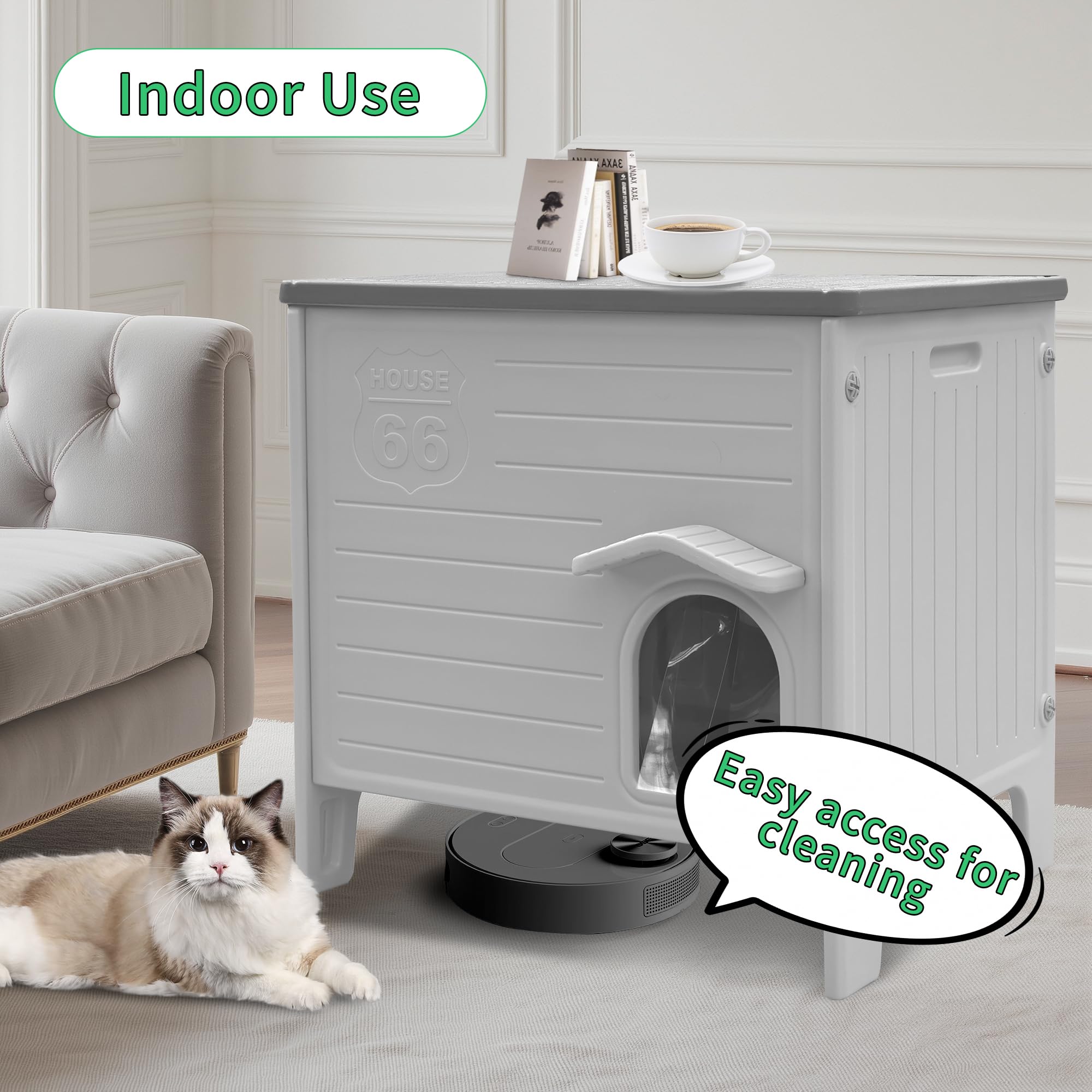 Rockever outdoor cat house simple installation with included hardware.