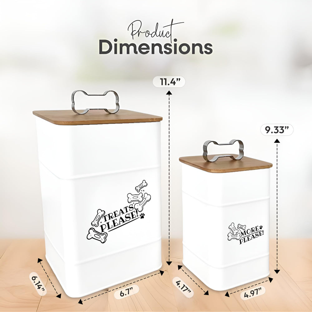 Rockyhaus countertop display shows farmhouse chic storage for treats