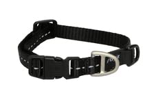Rogz reflective landing strip collar blue neck-size 20-32 inches display