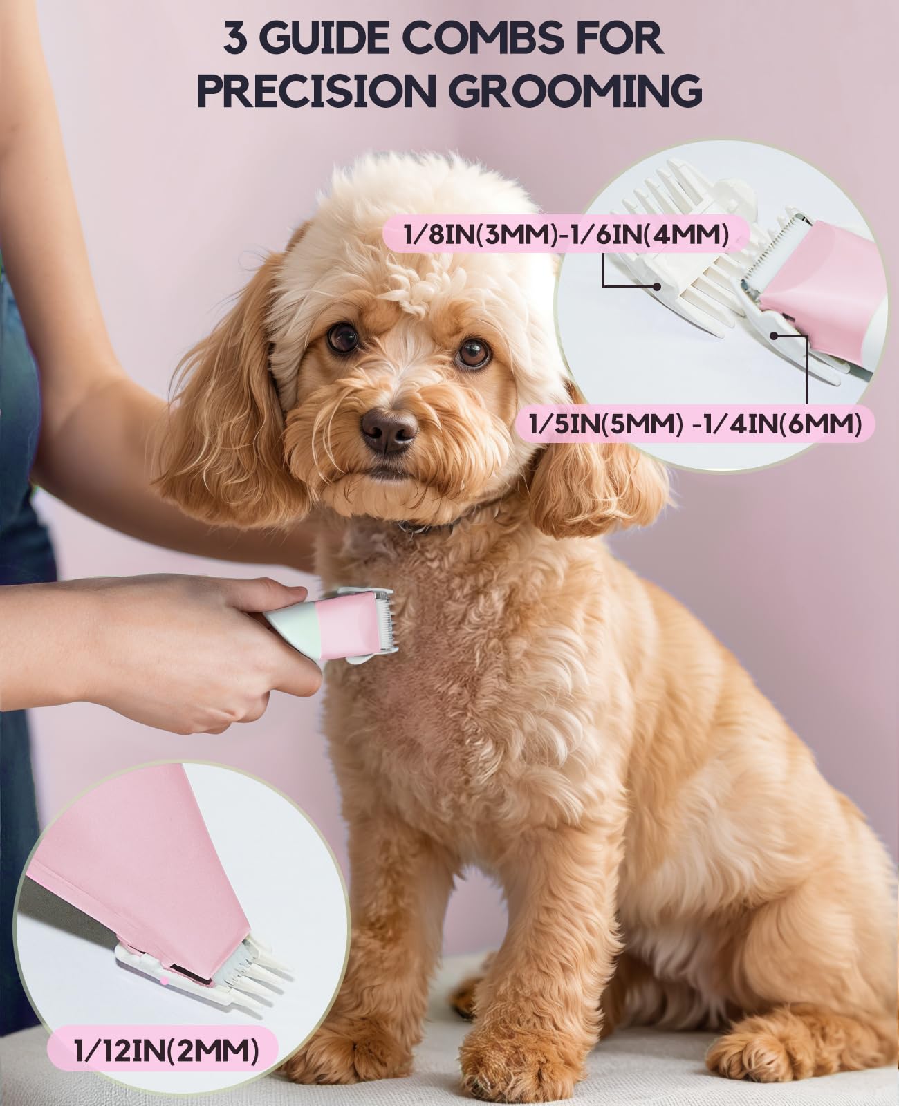 Roiffcly dog clippers 2mm claw trimming guide for nails.