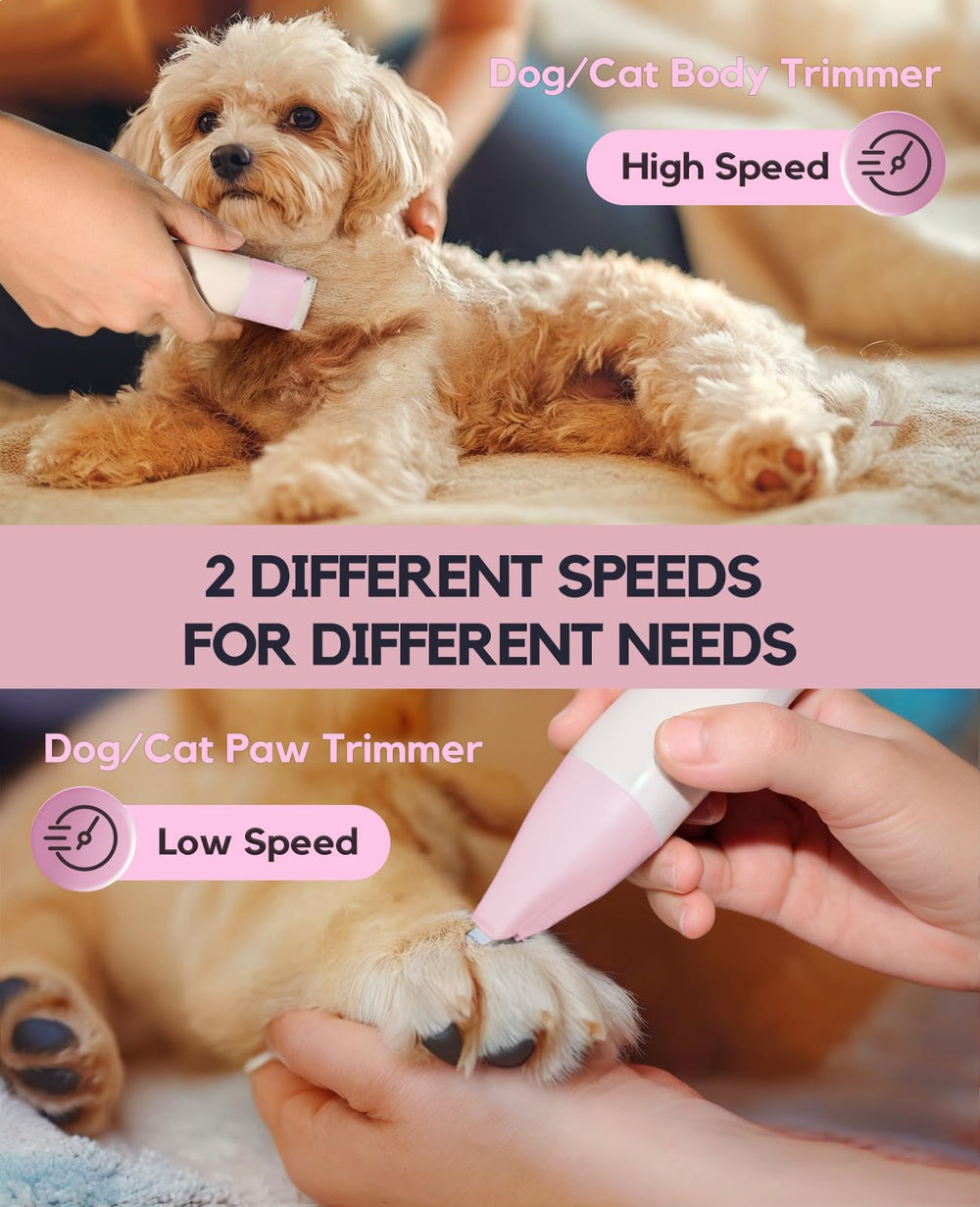 Roiffcly dog clippers guide combs 3-4-5-6mm ensure even lengths.