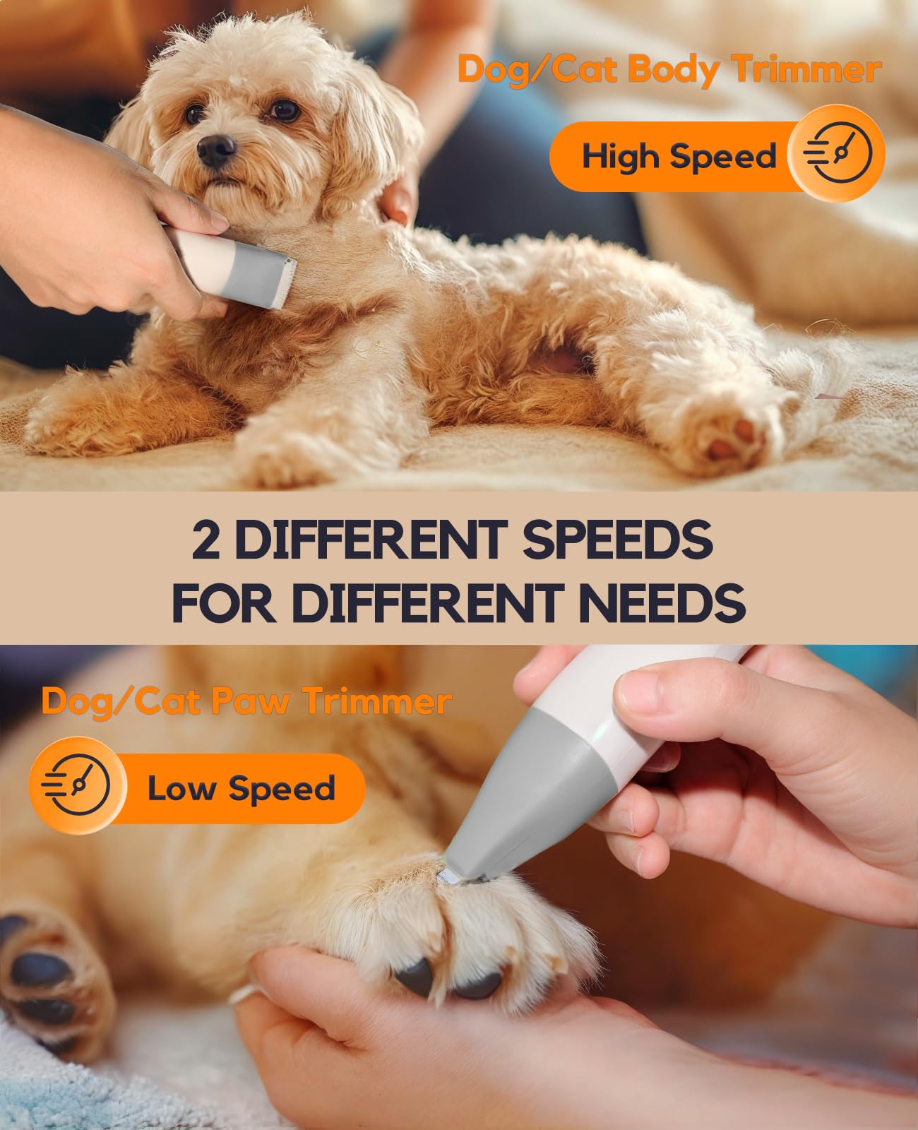 Roiffcly nail grinder head enabling safe claw trimming