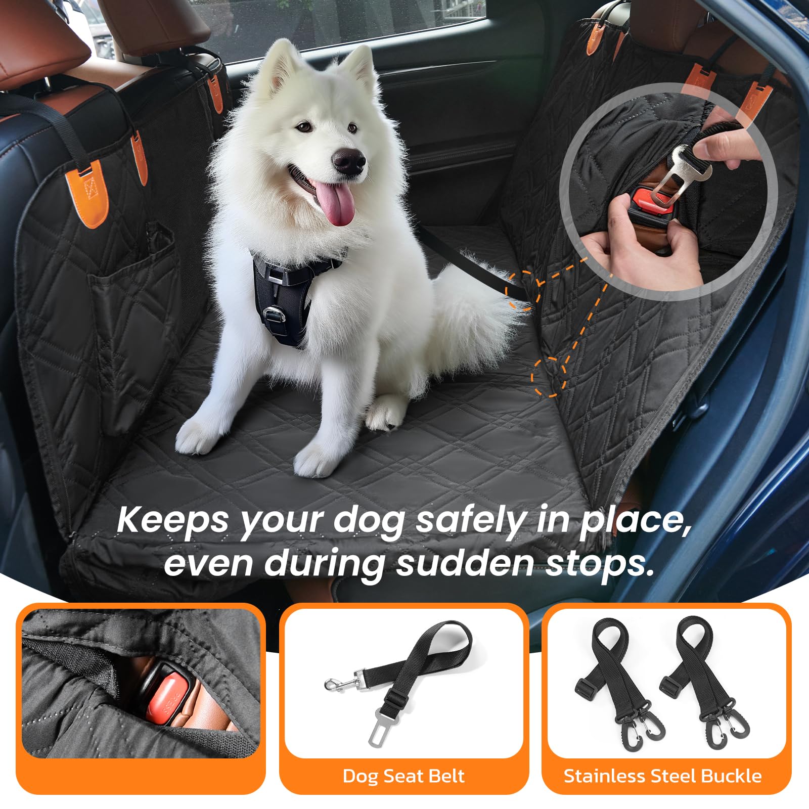 Roilpet 52x62 inch cover fits most cars, trucks, and SUVs.