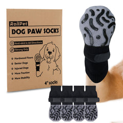 Roilpet dog socks provide hardwood traction for safer steps.