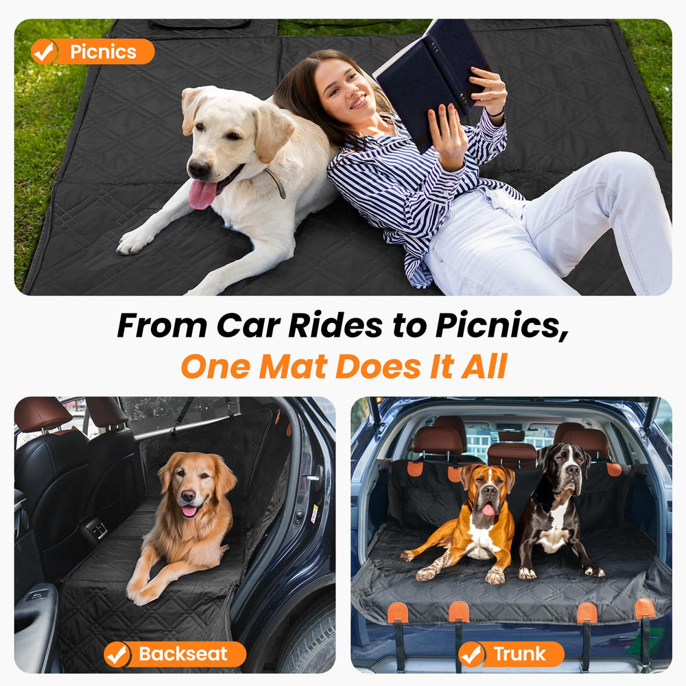 Roilpet easy-clean dog seat cover for quick wipe-down after adventures.
