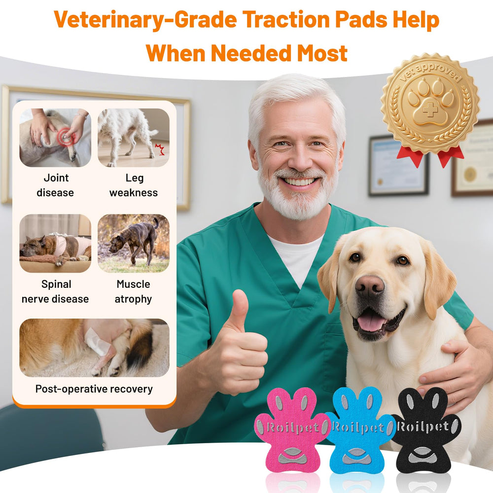 Roilpet paw pads-edge-to-edge deliver seamless fit and reduced slipping.
