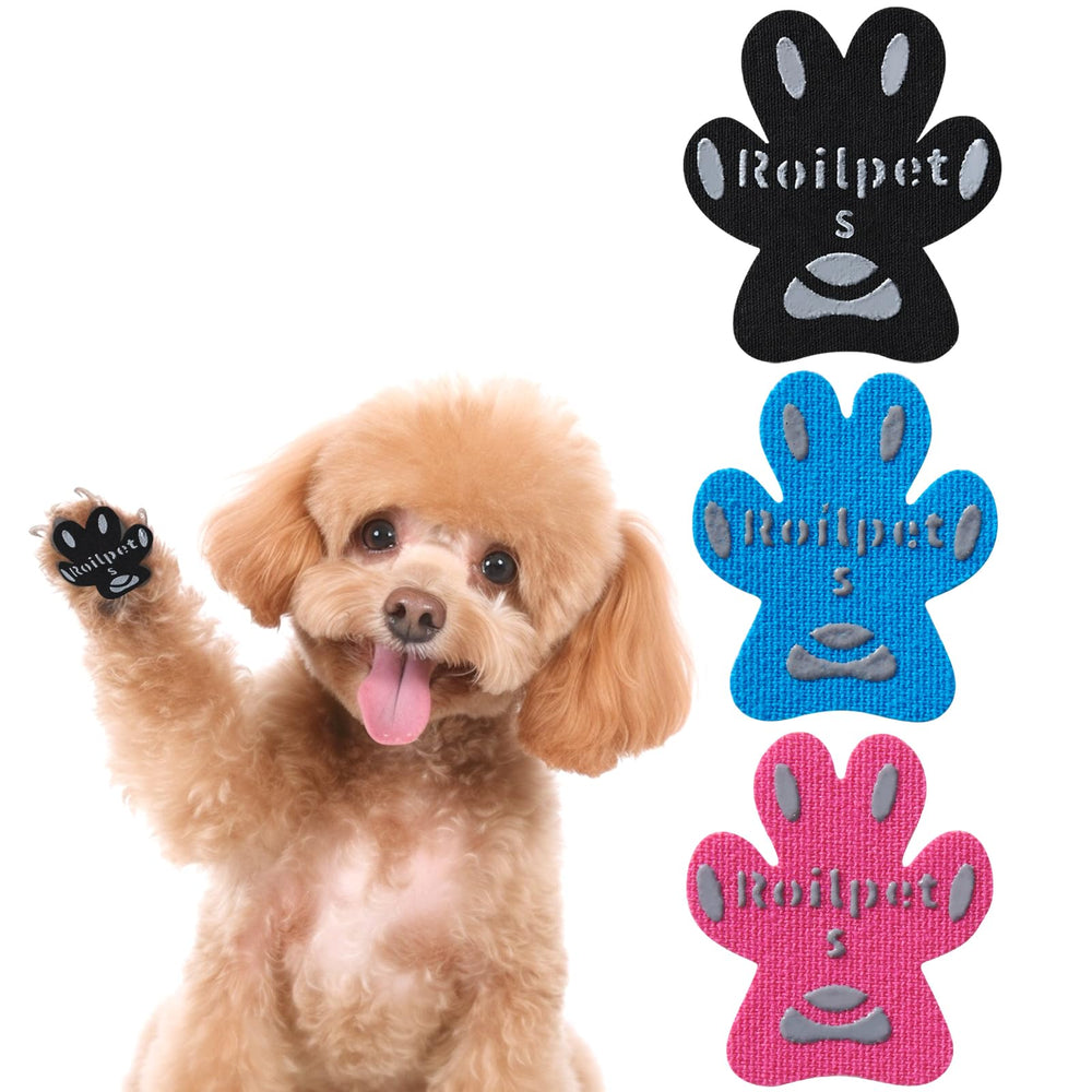 Roilpet paw pads traction-stability aid senior dogs on slick floors.