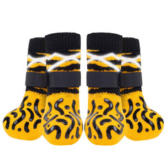 Roilpet reflective dog socks provide night traction for safer indoor walks