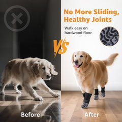 Roilpet silicone grip all-sides sock provides enhanced paw stability during activity