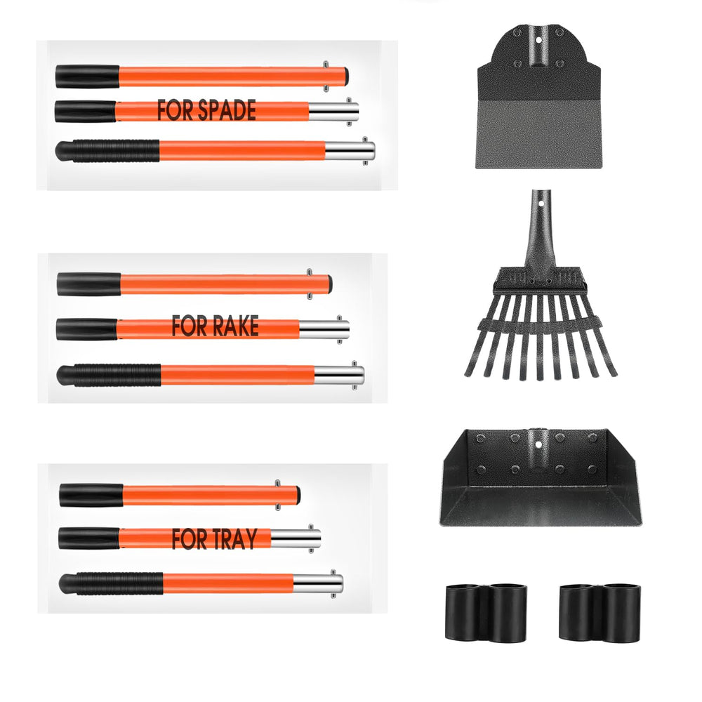 ROIUBPO 38-inch extendable handle minimizes bending during cleanup.