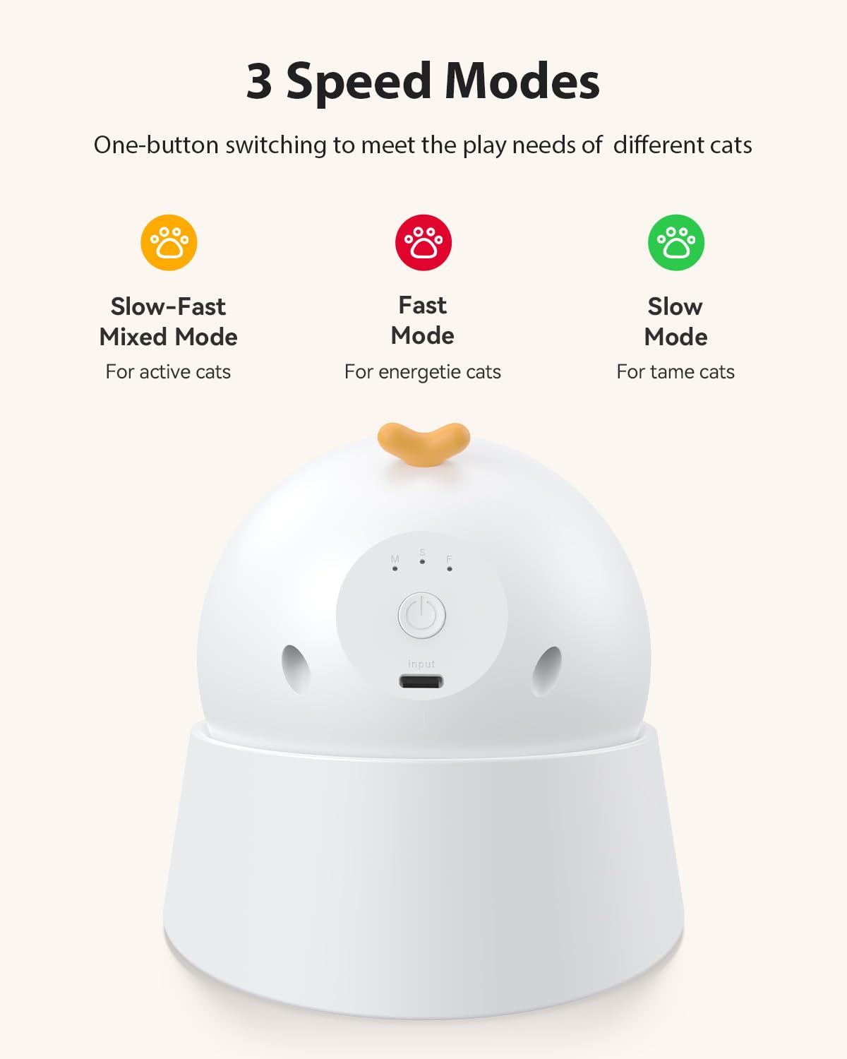 ROJECO auto laser cat toy 1000mAh battery extends playtime