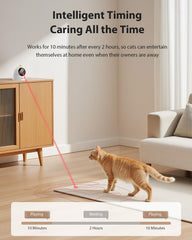 ROJECO auto laser cat toy offers three speed modes for cats