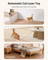 ROJECO auto laser cat toy magnetic base enabling easy angle adjustments