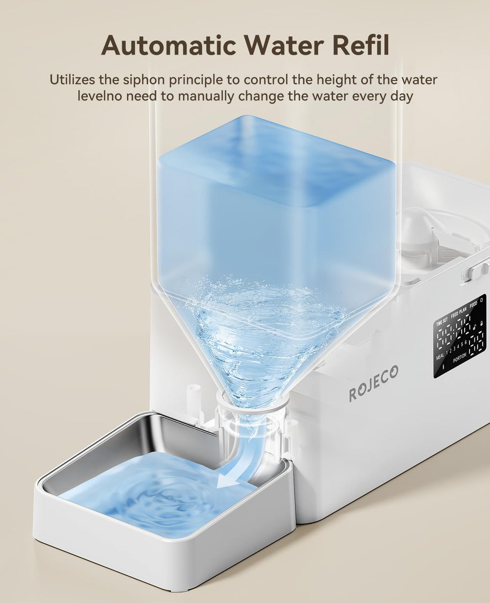 ROJECO transparent barrels enable quick monitoring of food and water.