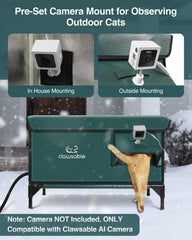 Rolimate escape-door feature provides safe exit for outdoor felines.