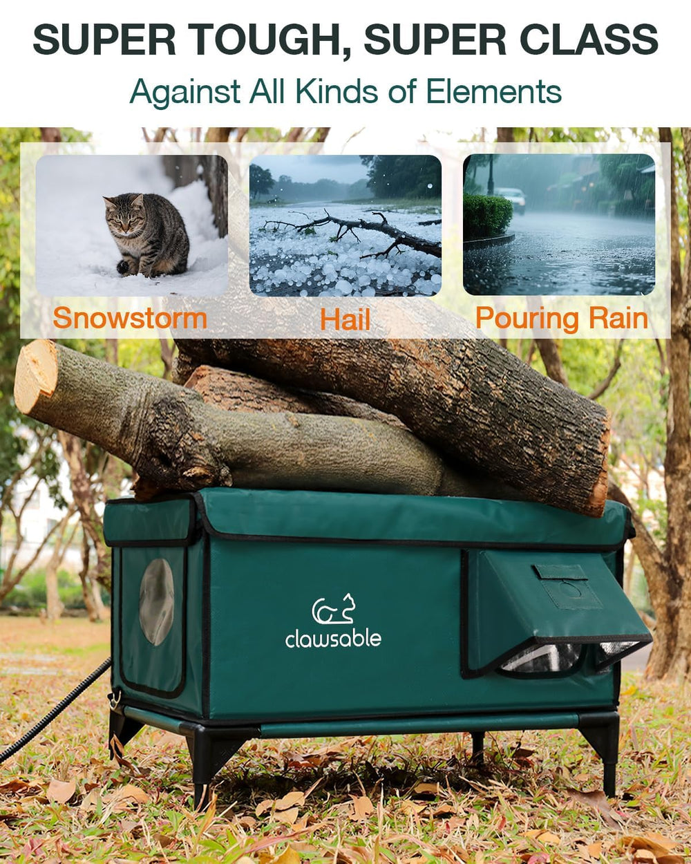 Rolimate indestructible cat house escape door demonstrates safe exit for emergencies