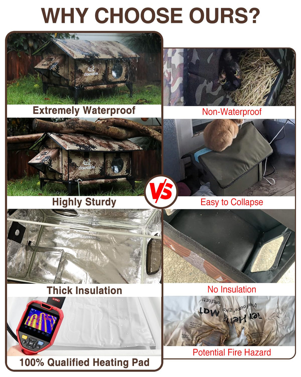 Rolimate insulated outdoor shelter image showing multi-layer insulation and windproof awning for cold climates