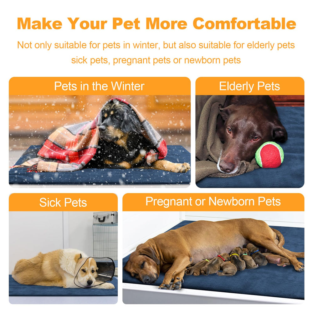 Rolimate multi-size heating pad fits large and small pets