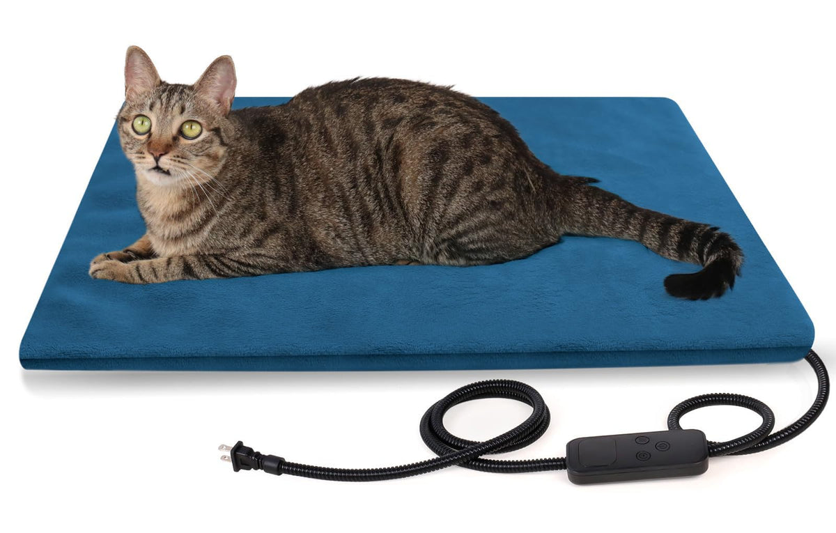rolimate pet heating pad control panel shows 6 temperature options for tailored warmth