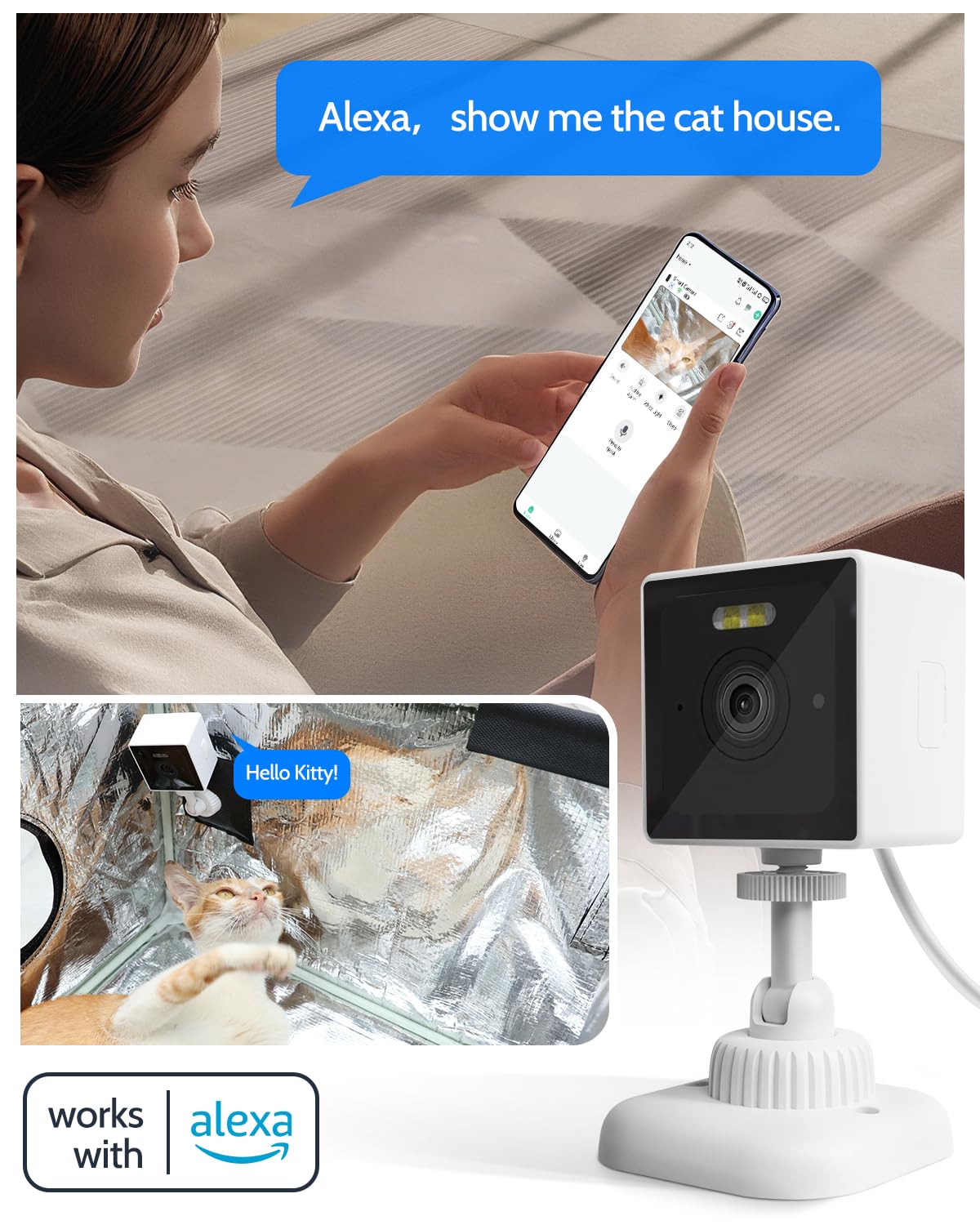 Rolimate camera motion detection sends alerts to your phone