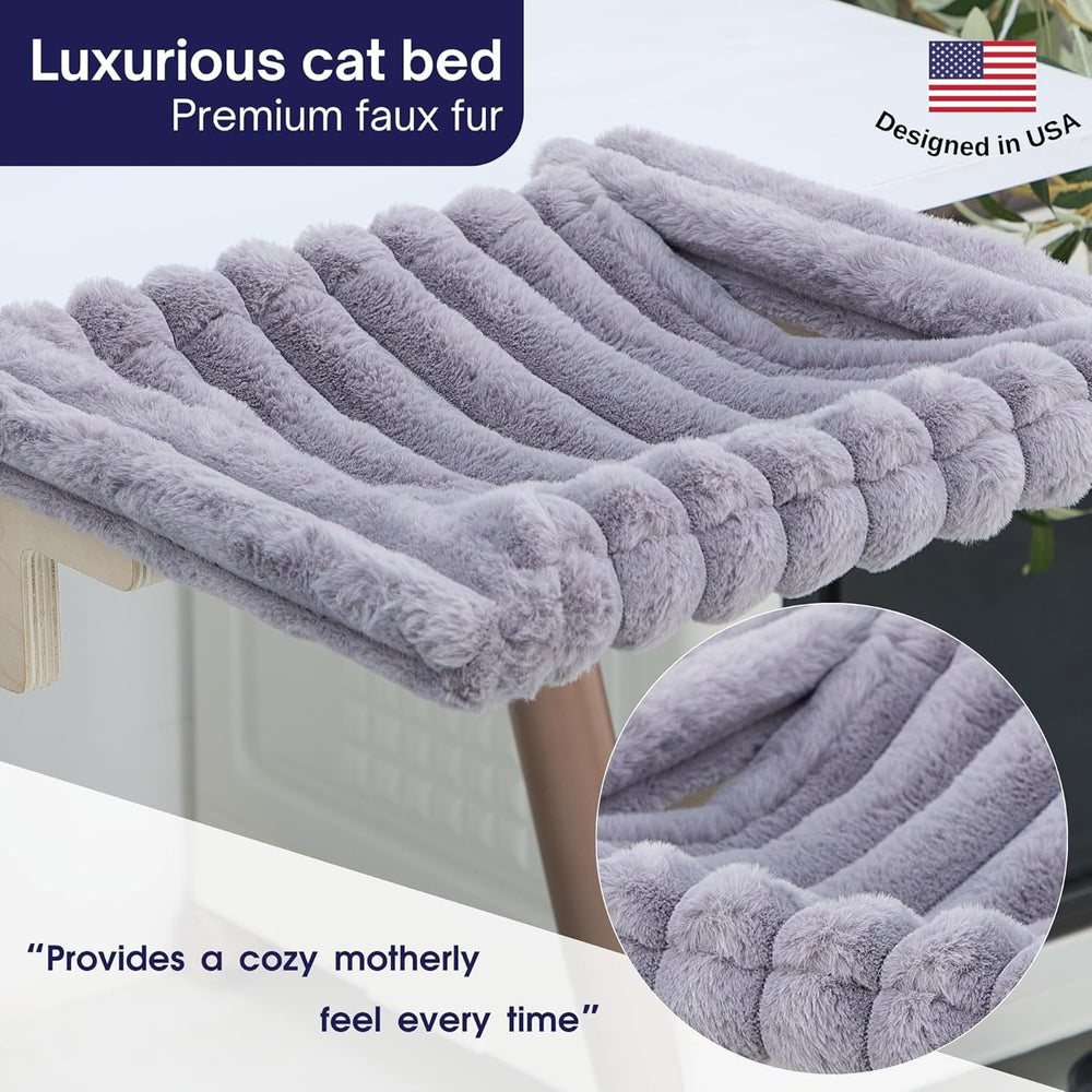 ROLLERPAWSTER Cat Desk Hammock load-capacity illustrates durable use up to 40 lbs